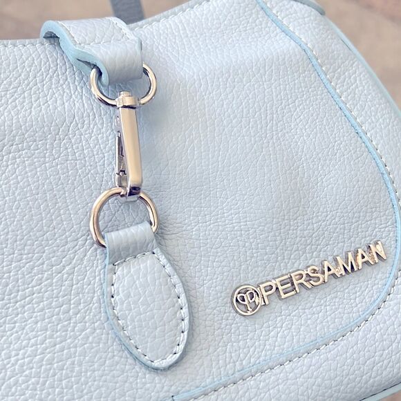 Persaman New York Genuine Italian Leather Bag, Brittany in Blue, NWT - Picture 6 of 11